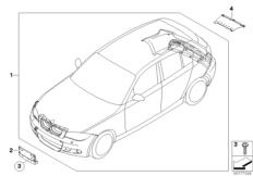Zest. dopos. - pakiet aerodynamiczny M (03_0789) dla BMW 1' E87 118i 5-d ECE