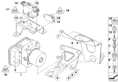 Agregat hydr. DSC/Mocowanie/Czujniki (34_1460) dla BMW 5' E60 M5 Lim USA