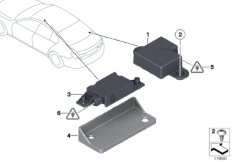 Elementy pojedyncze anteny telefonu (84_0751) dla BMW 7' F01 730d Lim ECE