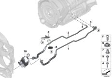Przewód chłodnicy oleju/wymiennik ciepła (17_0478) dla BMW X1 E84 X1 20dX SAV ECE