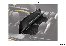 Osłona przeciwwietrzna (03_2720) dla MINI Cabrio R57 Coop.S JCW Cabrio USA