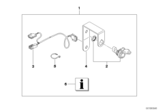 Zest. dopos. - gniazdo (61_1425) dla BMW F 650 GS Dakar 00 (0173,0183) ECE