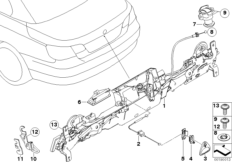 Tylna klapa/System zamykania (41_1790) dla BMW 3' E93 LCI 328i Cab USA