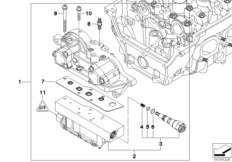 Głowica cylindrów-Vanos (11_2993) dla BMW 3' E46 M3 Cou USA