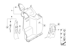 Obudowa bagażnika, boczna (51_7289) dla MINI Cabrio R57 LCI Cooper D 1.6 Cabrio ECE
