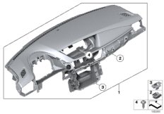 Tapicerka deski rozdzielczej (51_7307) dla BMW X1 E84 X1 25dX SAV ECE