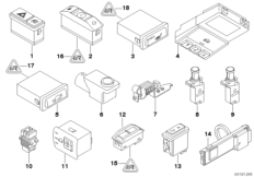 Różne przełączniki (61_1335) dla BMW X5 E53 X5 4.8is SAV USA