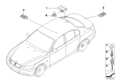 Sterowniki/anteny Passiv Access (61_2000) dla BMW 5' E61 LCI 523i Tou ECE