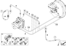 Przewód hamulcowy przedni (34_1596) dla BMW X5 E70 X5 3.0sd SAV ECE