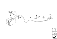 Przewód hamulcowy tylny ABS (34_1630) dla BMW G 650 Xcountry 07 (0164,0194) USA