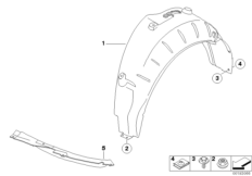 Obudowa wnęki koła tylna (51_5863) dla BMW 3' E91 325i Tou ECE