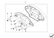 Adapter tyln. św. pozyc. LED (63_1140) dla BMW F 800 R (0217,0227) ECE