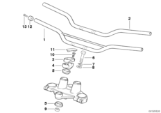 Kierownica/Mocowanie kierownicy (32_0795) dla BMW F 650 ST 97 (0163,0168) ECE