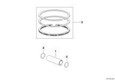 Sworzeń tłokowy / pierścień tłokowy (11_1866) dla BMW F 650 ST 97 (0163,0168) ECE