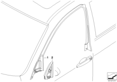 Mechanizm szyby drzwi przednich (51_5713) dla BMW 3' E91 LCI 320d Tou ECE
