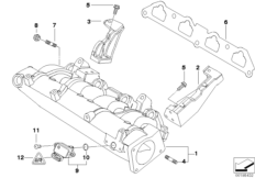 Kolektor ssący (11_3391) dla MINI Cabrio R52 Cooper S Cabrio USA