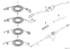 Kabel naprawczy pod. powietrznej (61_2252) dla BMW 5' E60 LCI 520d Lim ECE