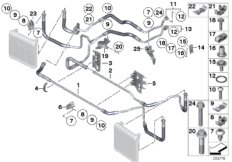 Przewód chłodnicy oleju silnikowego (17_0486) dla BMW 7' F02 750Li Lim USA