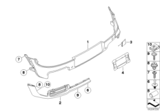 Obudowa tylna JCW pakietu aerodynam. (03_1142) dla MINI Clubman R55 Cooper S Clubman USA