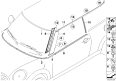 Zewnętrzne osłony / Kratka ozdobna (51_6232) dla MINI R56 LCI Cooper S 3-drzwiowy ECE