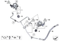 Pompa wysokociśnieniowa/przewody (13_1347) dla BMW 7' G12 M760iX Lim USA