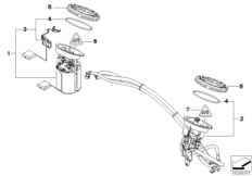 Filtr paliwa/Pompa/Czujnik poziomu (16_0772) dla BMW X1 E84 X1 20d SAV ECE