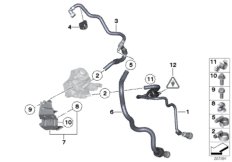 Przewody paliwa/Elementy mocujące (13_1354) dla BMW X1 E84 X1 20dX SAV ECE
