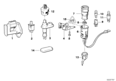 Różne przełączniki (61_0748) dla BMW 3' E36 318ti Com ECE