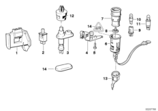 Różne przełączniki (61_0754) dla BMW 3' E36 316i Lim ECE