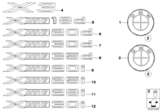 Emblematy / Ciągi napisów (51_7133) dla BMW X3 E83 LCI X3 2.5si SAV THA