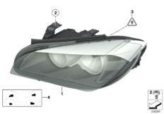 Reflektor (63_1145) dla BMW X1 E84 X1 20d ed SAV ECE