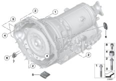 Skrzynia biegów, mocowanie (24_1134) dla BMW 5' F07 GT LCI 550i Gra ECE