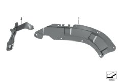 Osłony wiązek przewodów / kanały kablowe (61_2047) dla BMW 7' E65 760i Lim ECE