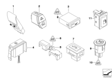 Różne przełączniki (61_2160) dla BMW X5 E70 X5 3.0sd SAV ECE