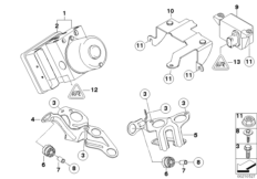 Agregat hydr. DSC/Mocowanie/Czujniki (34_1550) dla BMW Z4 E85 Z4 3.0si Roa ECE