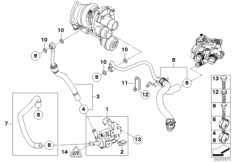 Układ chłodzenia-turbosprężarka (11_3946) dla MINI Coupé R58 Coop.S JCW Coupé ECE