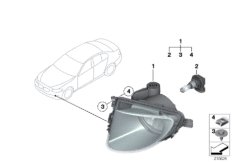 Lampa przeciwmgłowa (63_1213) dla BMW 5' F11 535d Tou ECE