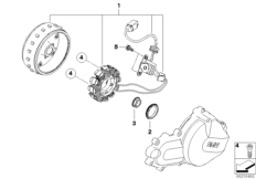 Prądnica (12_1462) dla BMW G 450 X (0145) ECE