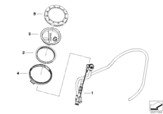 Pompa ssąca strumieniowa z przewodami (16_0782) dla BMW R 1200 GS Adve. 10 (0470,0480) USA