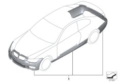 Zest. dopos. - pakiet aerodynamiczny M (03_0778) dla BMW 3' E93 LCI 320i Cab ECE