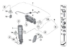 Regulacja poziomu-pod. pneum./sterownik (33_1462) dla BMW 7' F02 750Li Lim ECE