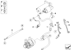 Przewód rozrusznika (12_1167) dla BMW 5' E61 LCI 520d Tou ECE