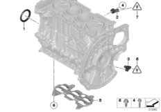 Skrzynia korbowa cylind./Elementy dod. (11_4559) dla MINI Cabrio R57 LCI Cooper S Cabrio ECE