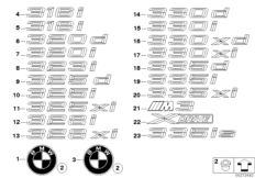Emblematy / Ciągi napisów (51_6184) dla BMW 3' E92 LCI 325i N52N Cou ECE