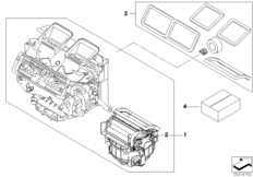 Części obudowy autom.klimatyzacji Valeo (64_1452) dla BMW X1 E84 X1 20dX SAV ECE