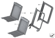 Fotel tylny, torba na narty (52_3633) dla BMW 5' F10 LCI 520d Lim ECE
