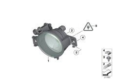 Lampa przeciwmgłowa (63_1227) dla BMW X5 E70 LCI X5 30dX SAV ECE