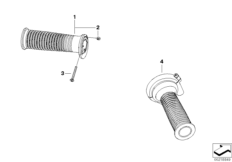 Niepodgrz.manetki kierownicy (32_1889) dla BMW R 900 RT 10 SF (0330,0340) ECE