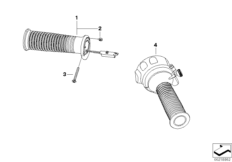 Rączki kierownicy, pojazd specj. (32_1890) dla BMW R 1200 RT 10 (0430,0440) ECE