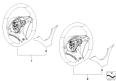 Performance steering wheel (03_0087) dla BMW X5 E70 X5 3.0sd SAV ECE